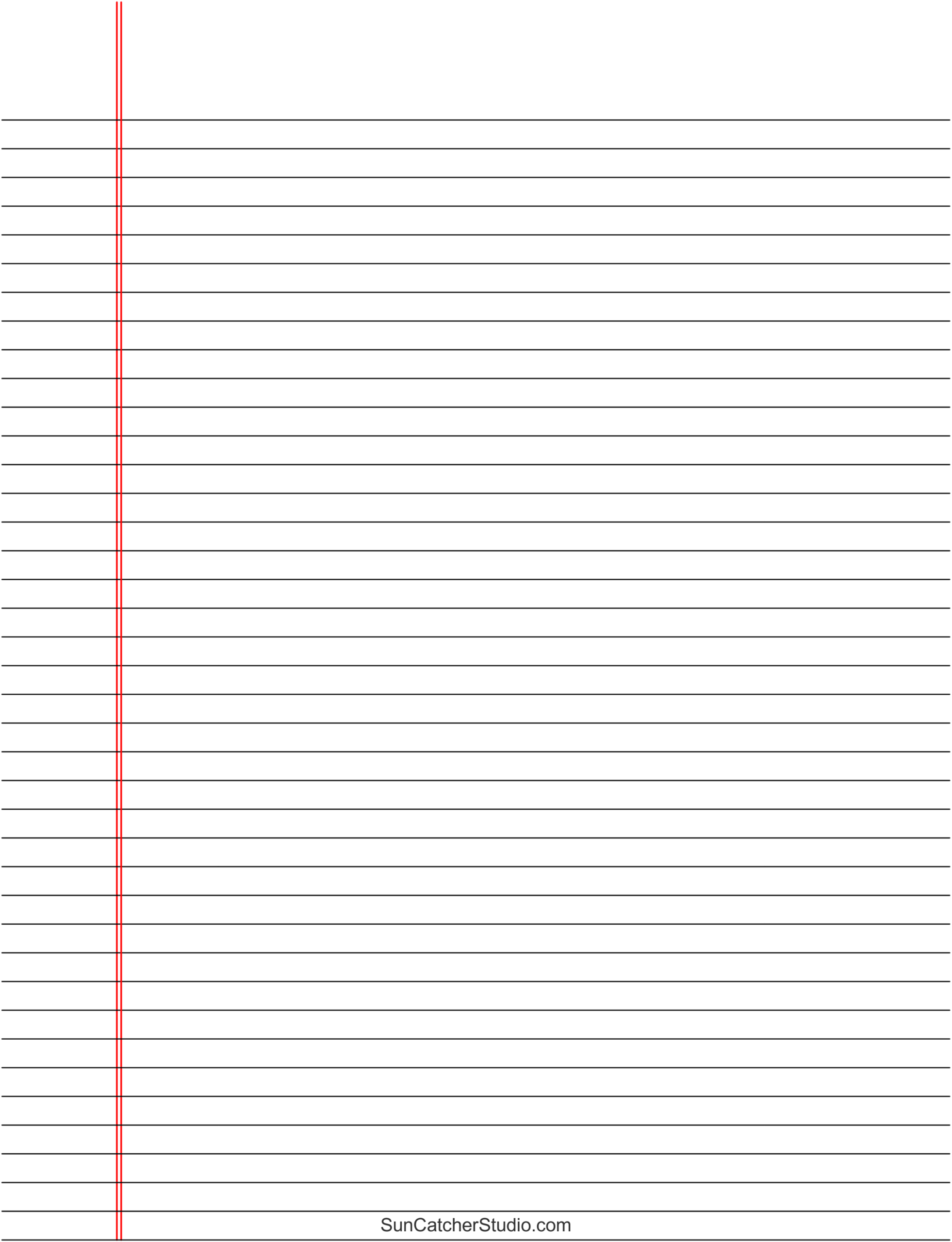Grade 1 Pad Paper Printable