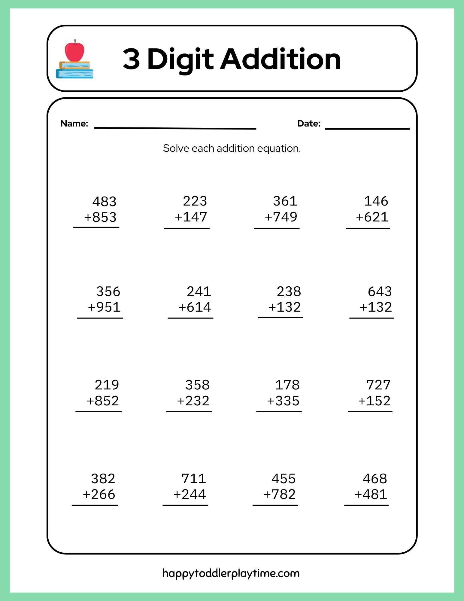 Free Printable 4th Grade Worksheets Math