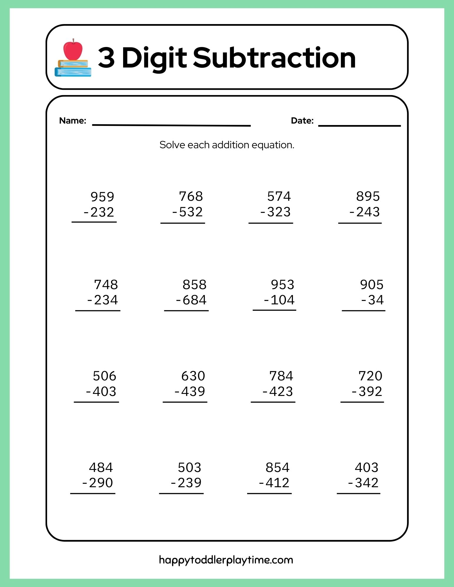 Printable Math Worksheets Free 4th Grade
