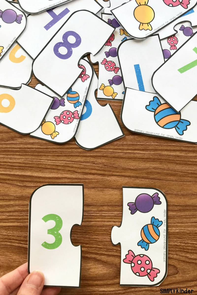 Free Printable Number Match Puzzles Simply Kinder