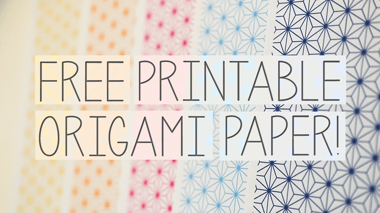 Free Printable Origami Papers From Paper Kawaii 