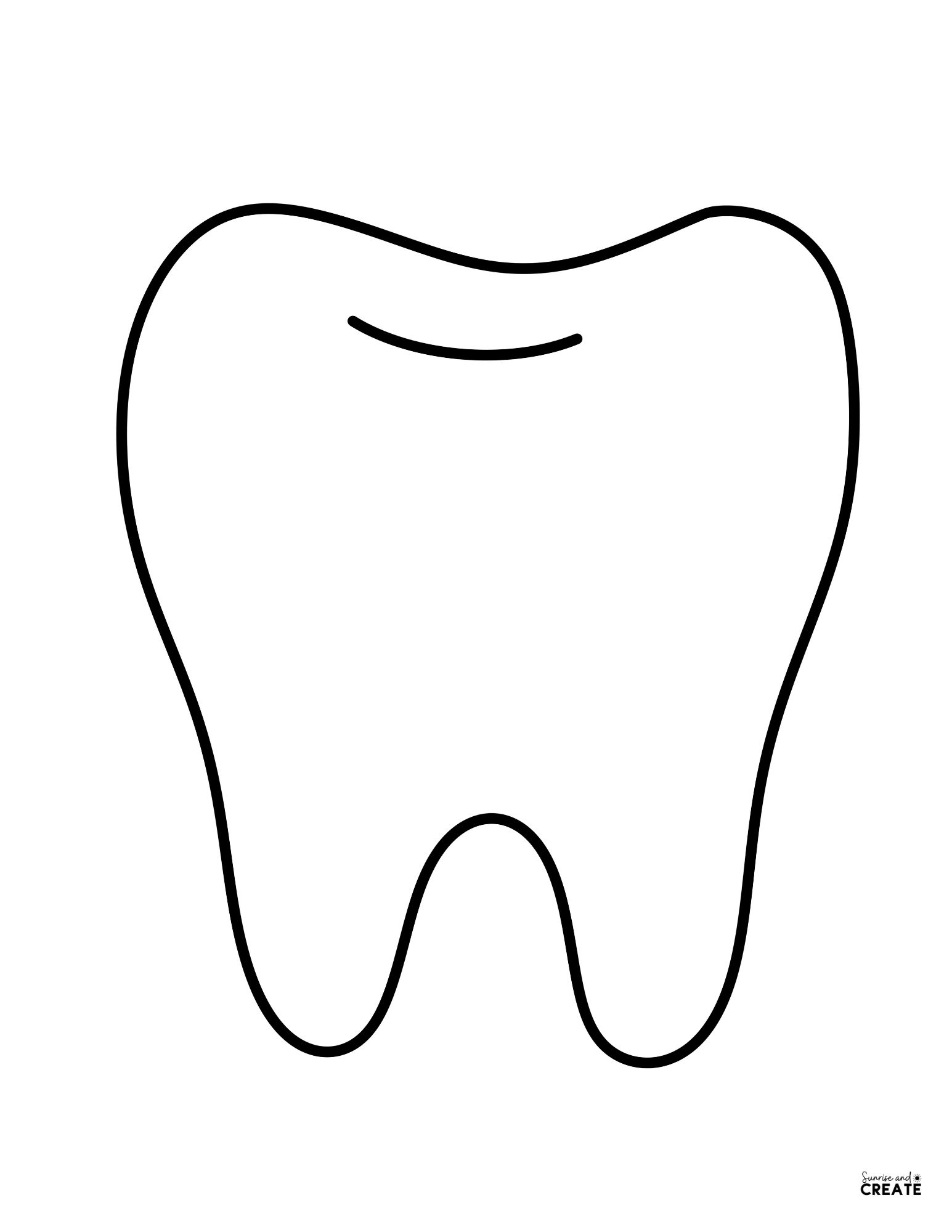 Free Printable Tooth Templates Free Printables