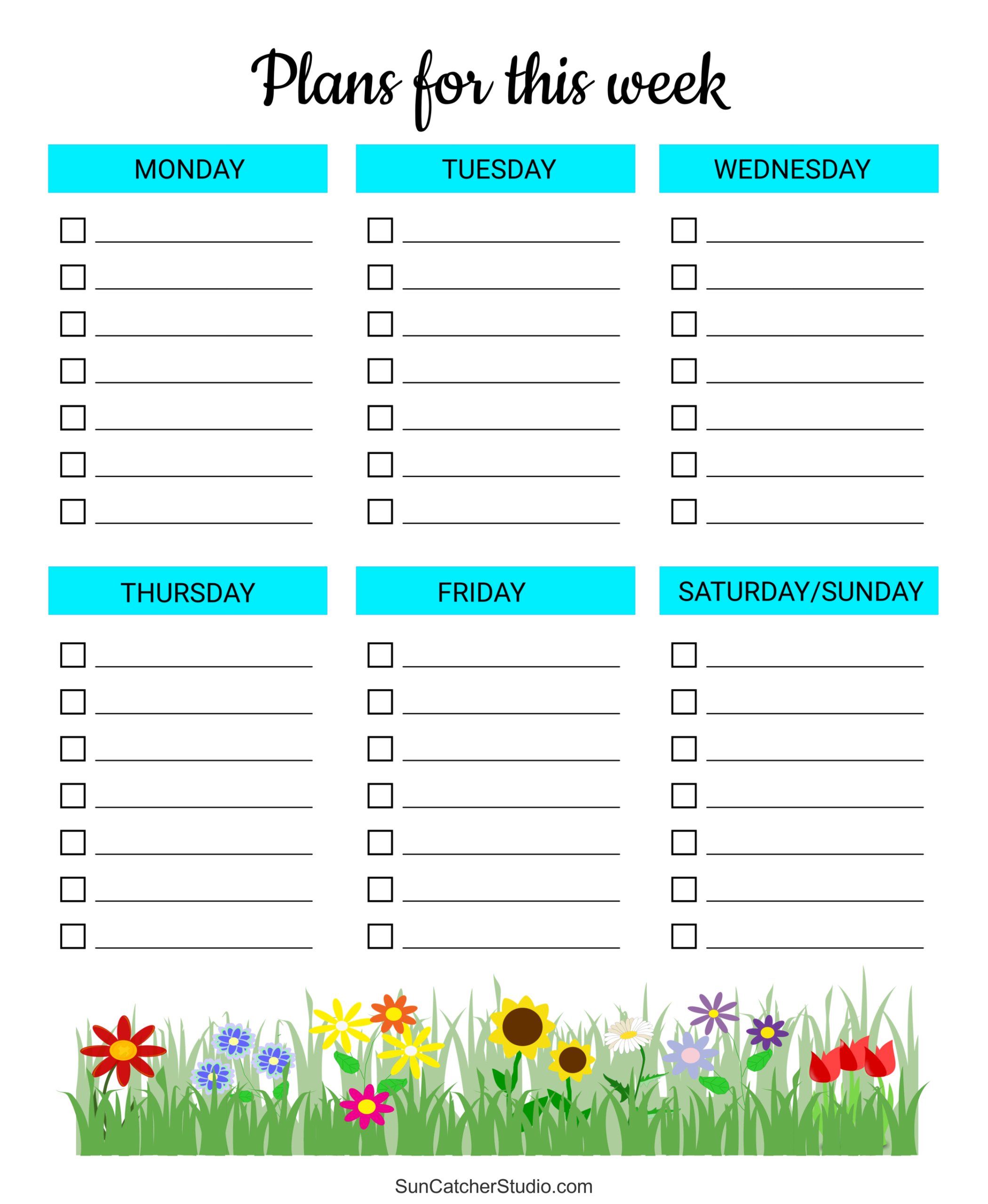 Free Printable Weekly Planner Templates PDF Free Printables 