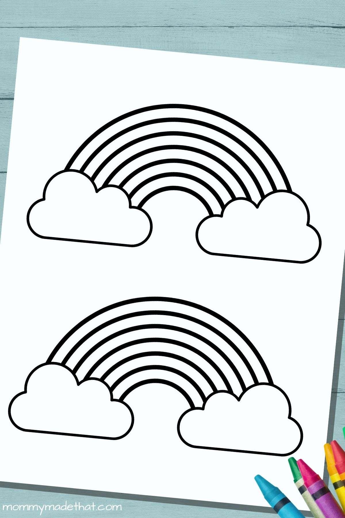 Rainbow Template Free Printable