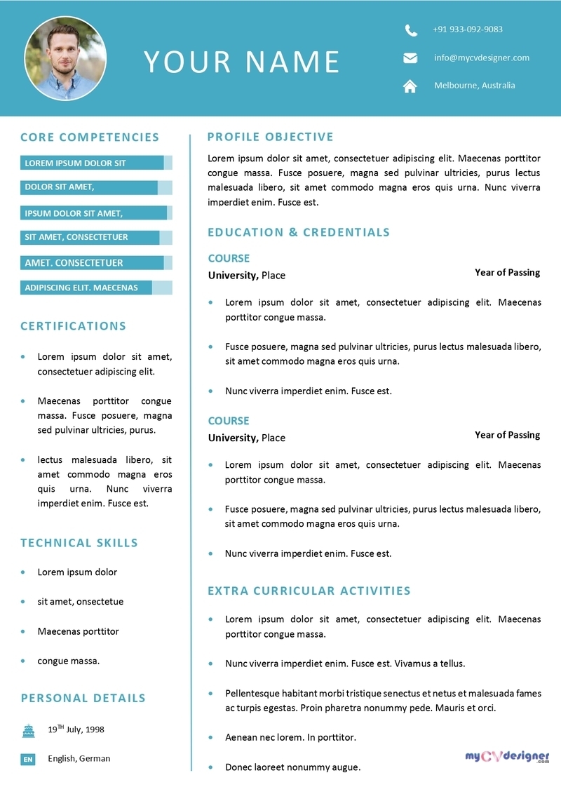 Free Printable Resume Templates Downloads