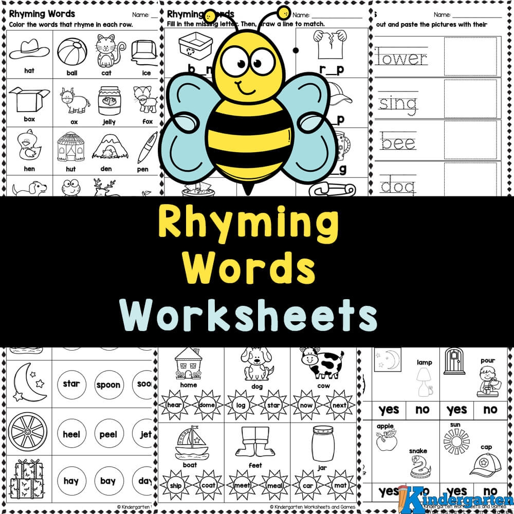 Free Printable Rhyming Worksheets For Pre K