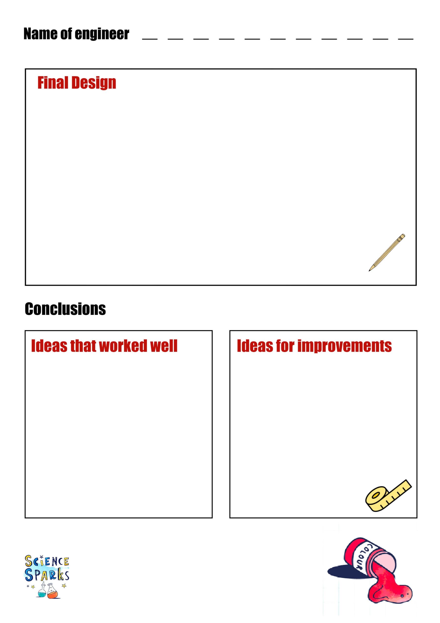 FREE STEM Challenge Templates For Kids