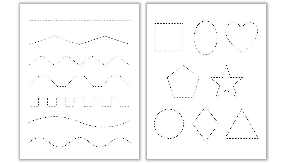 Free Tracing amp Cutting Worksheets The Craft at Home Family