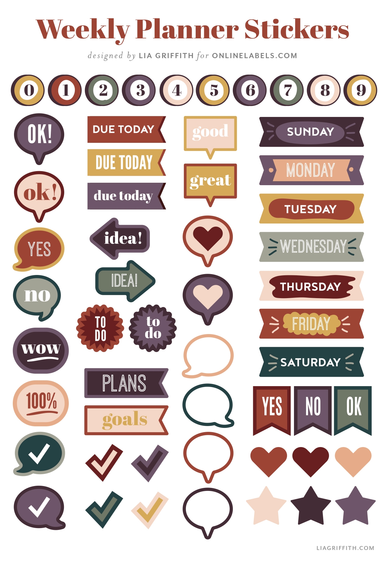 Free Weekly Planner Printable amp Printable Planner Stickers Lia 