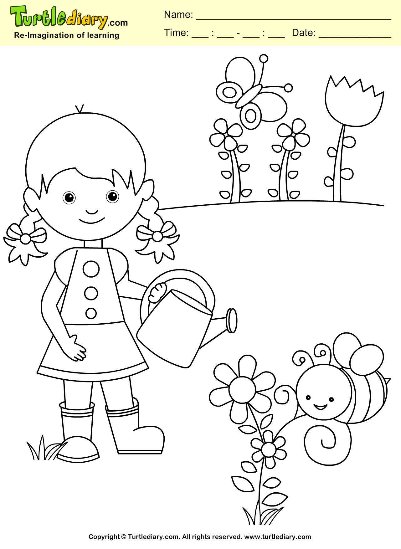 Garden Worksheets For Kindergarten