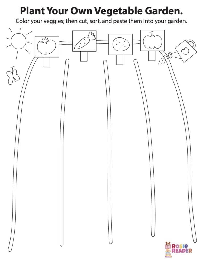 Gardening Printables Reading Adventures For Kids Ages 3 To 5