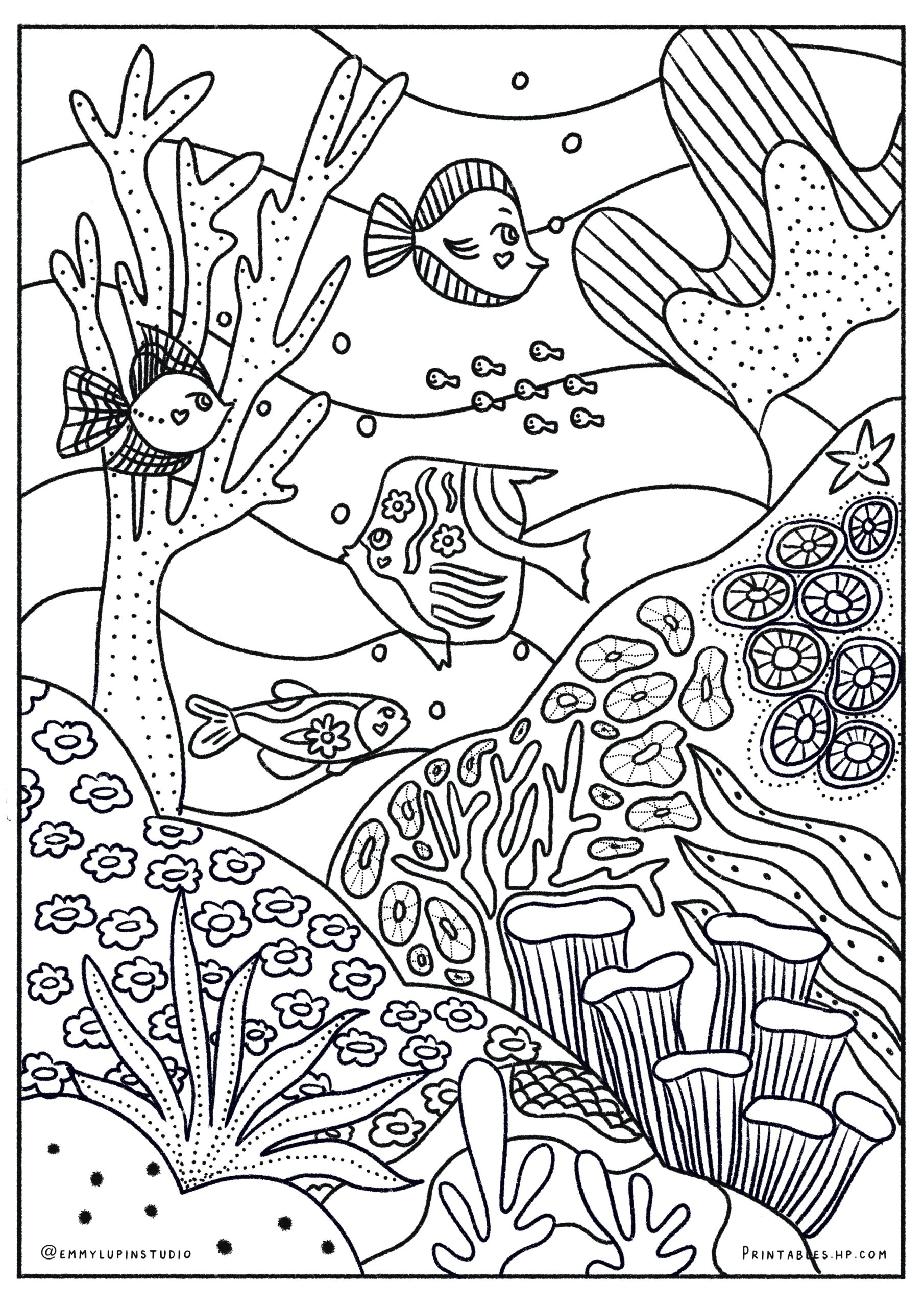Grandparents Under The Sea Printables Free Coloring Pages 