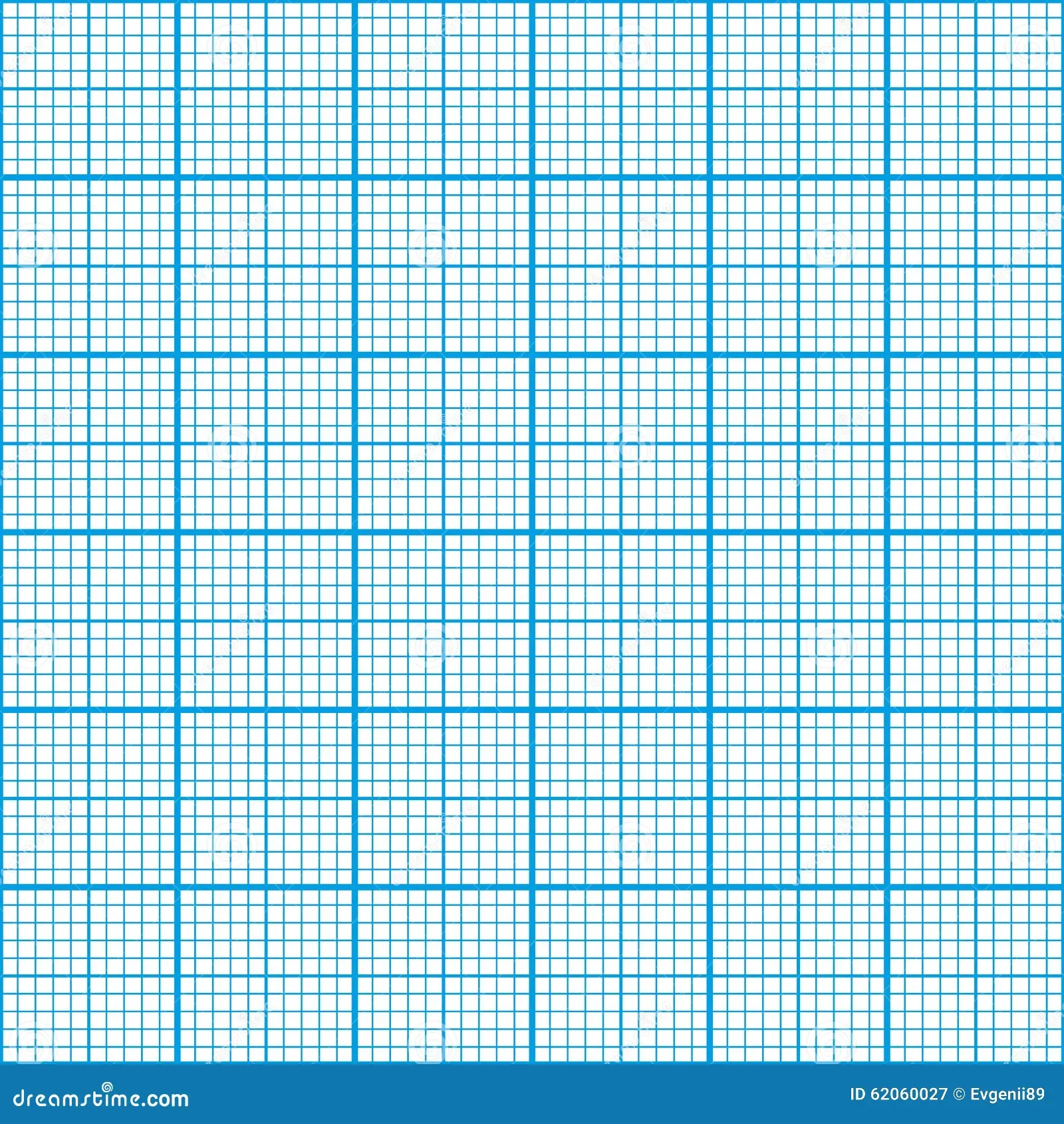 Graph Paper Cyan Color Seamless Pattern Stock Vector 