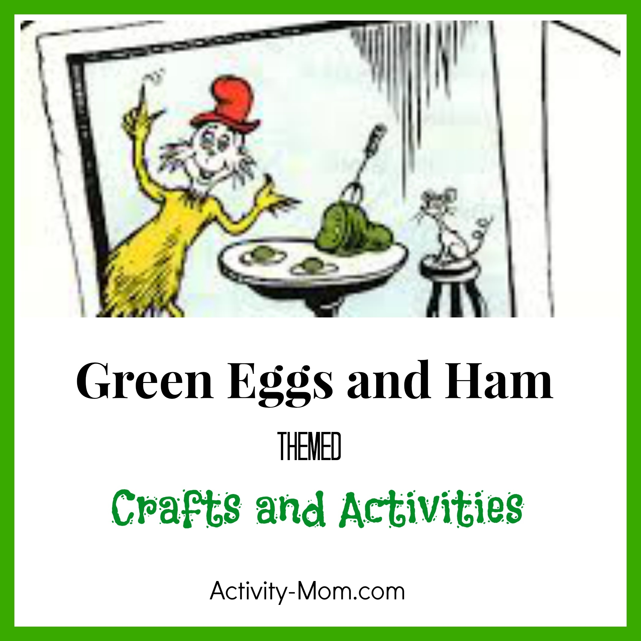Printable Green Eggs And Ham
