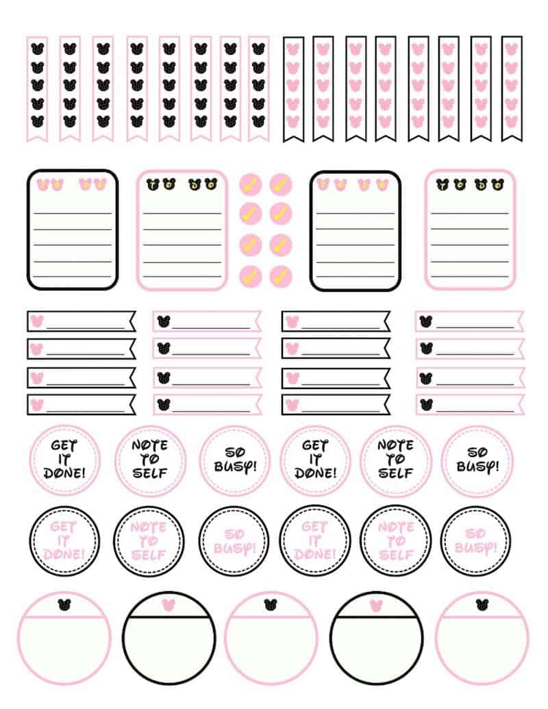 Planner Sticker Printables Free