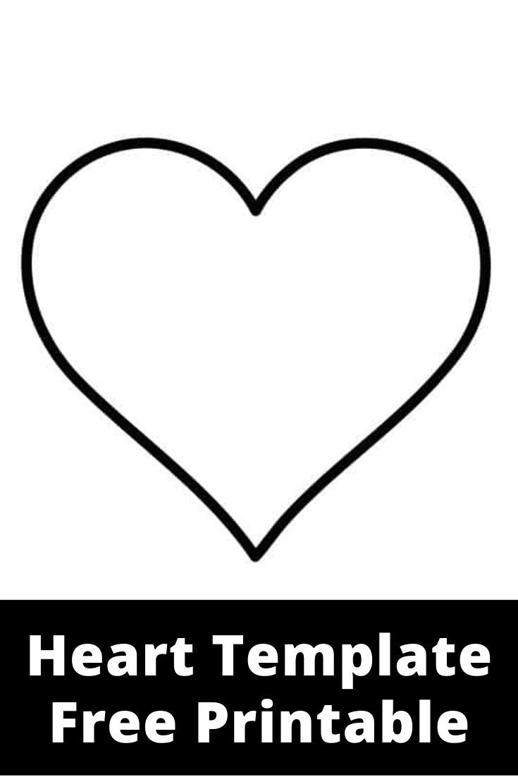 Heart Template Free Printable