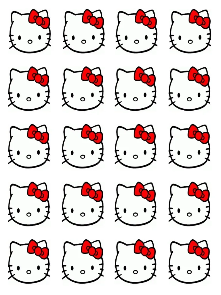 Hello Kitty Macaron Template PDF Foreign Language Studies 