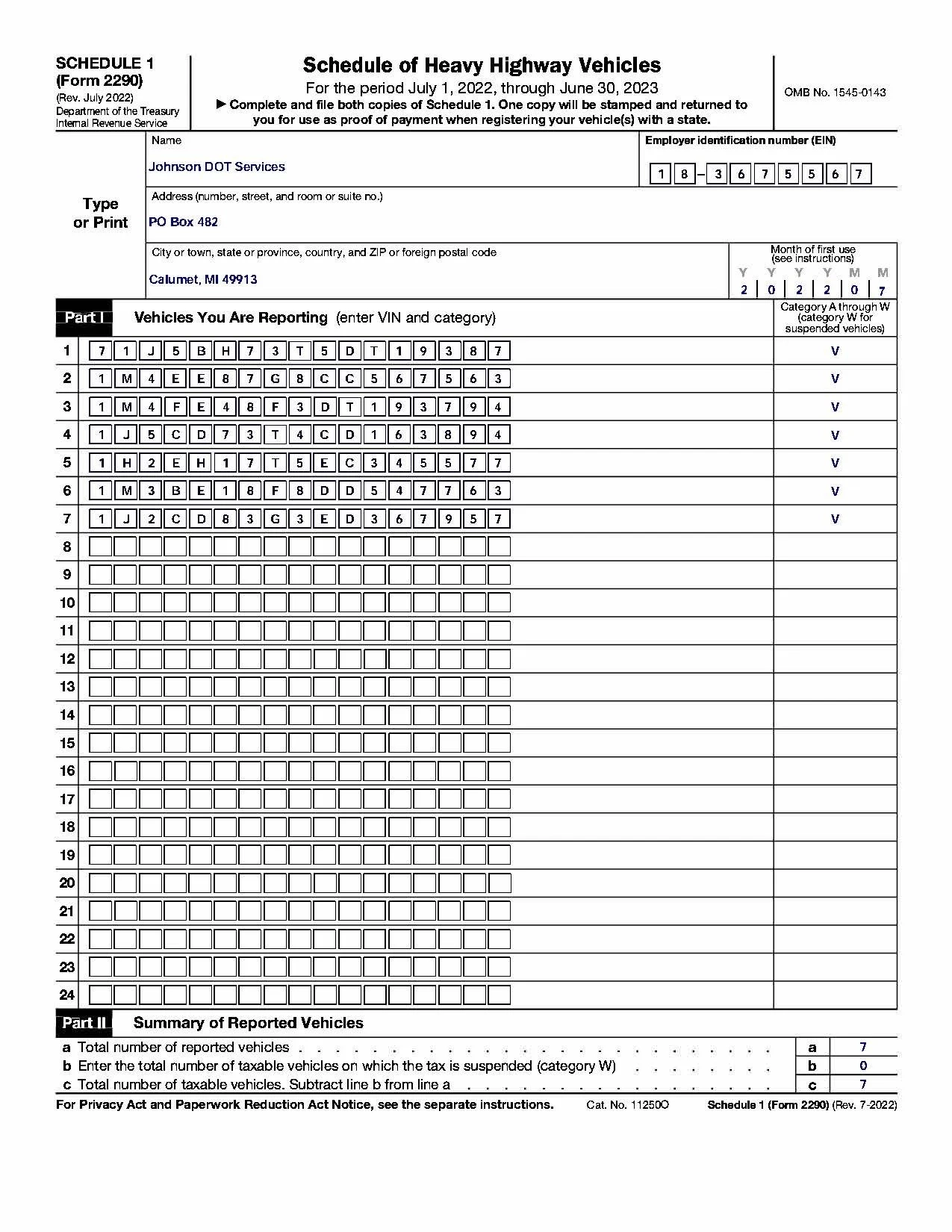 Highway Use Tax Filing Johnson DOT Services