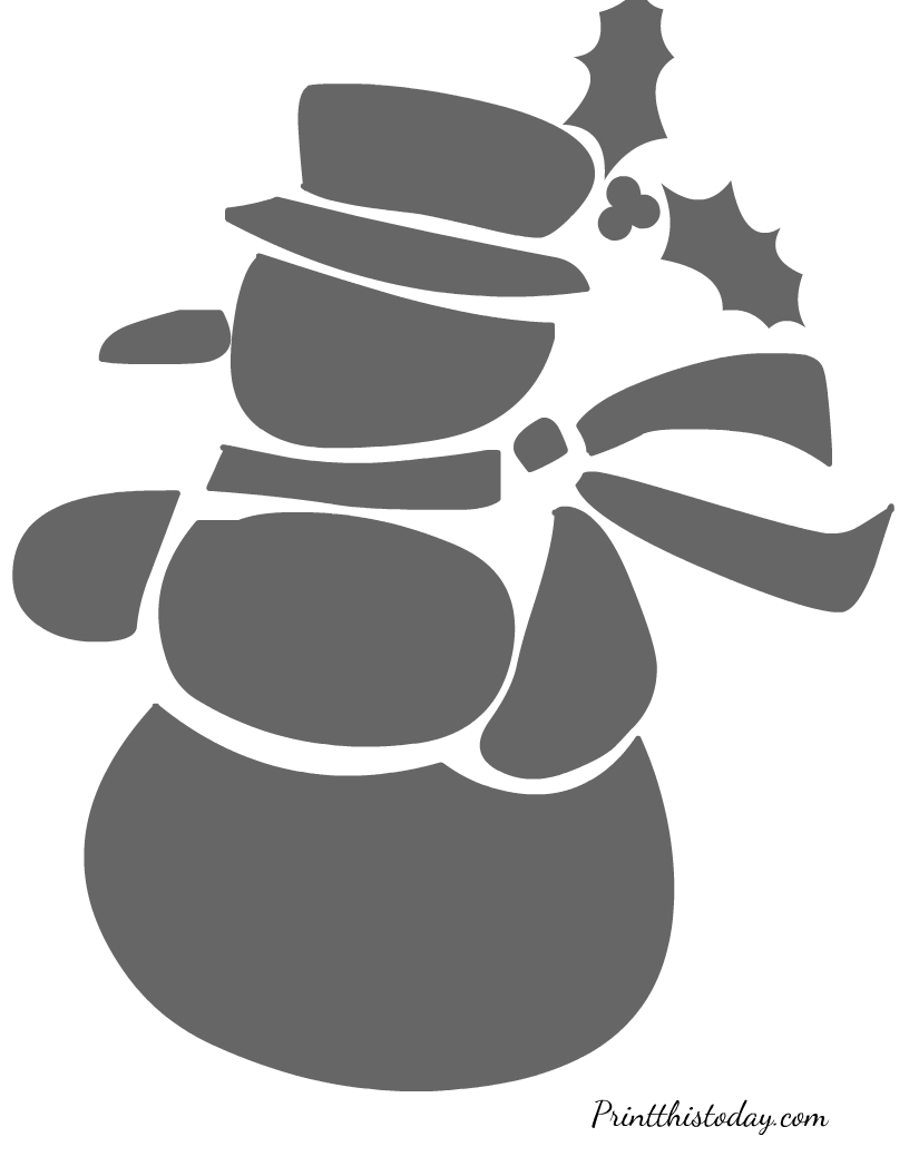 Holiday Stencils Printable Printable Party Favors