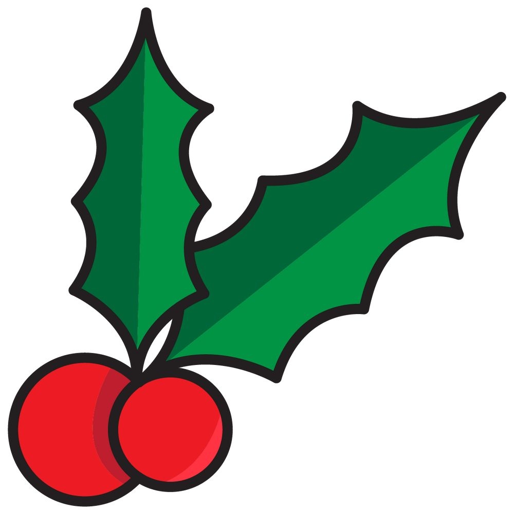 Holly Leaf Printable Template