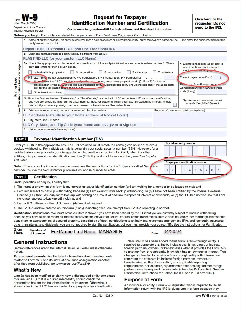 How To Create A W9 Form For My Business