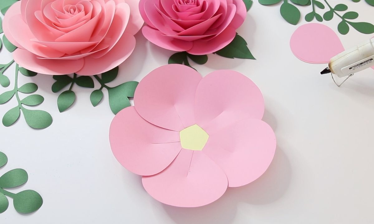 How To Make Big Paper Roses Step By Step FREE Template 