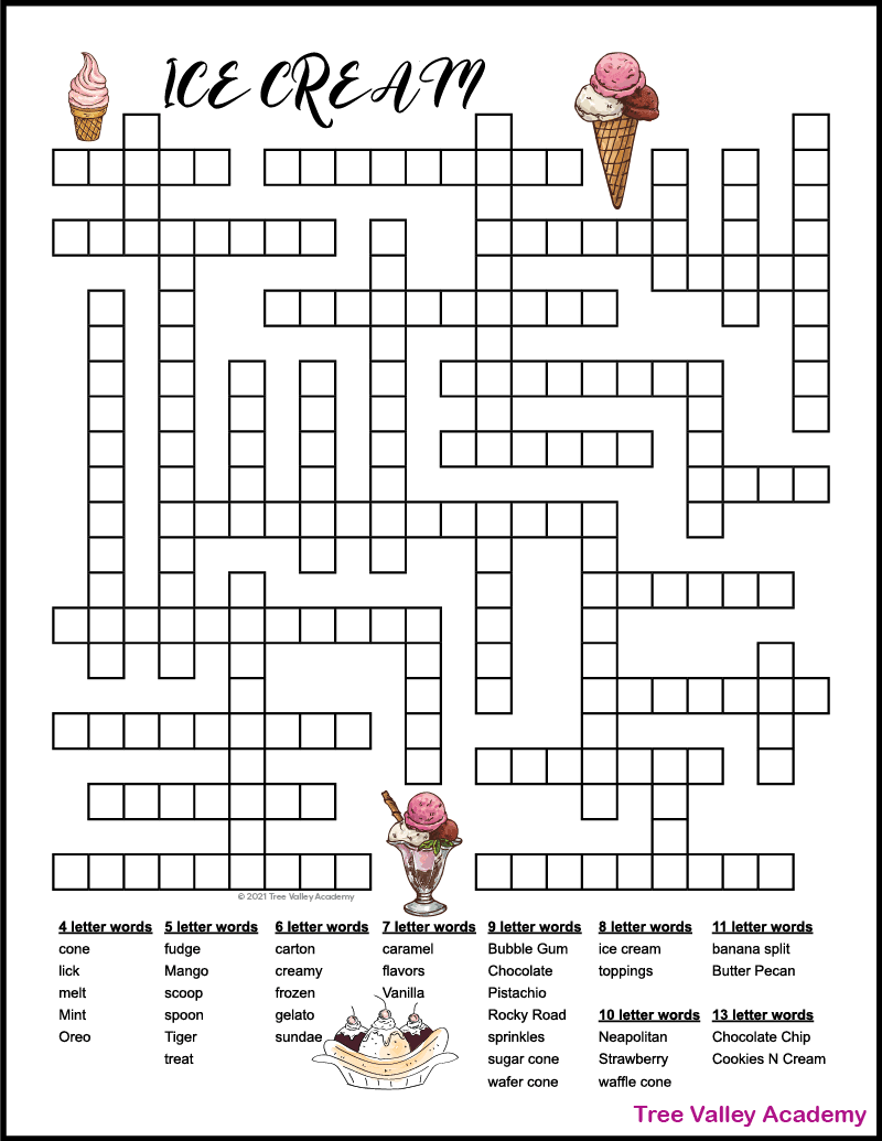 Fill It In Puzzles Printable