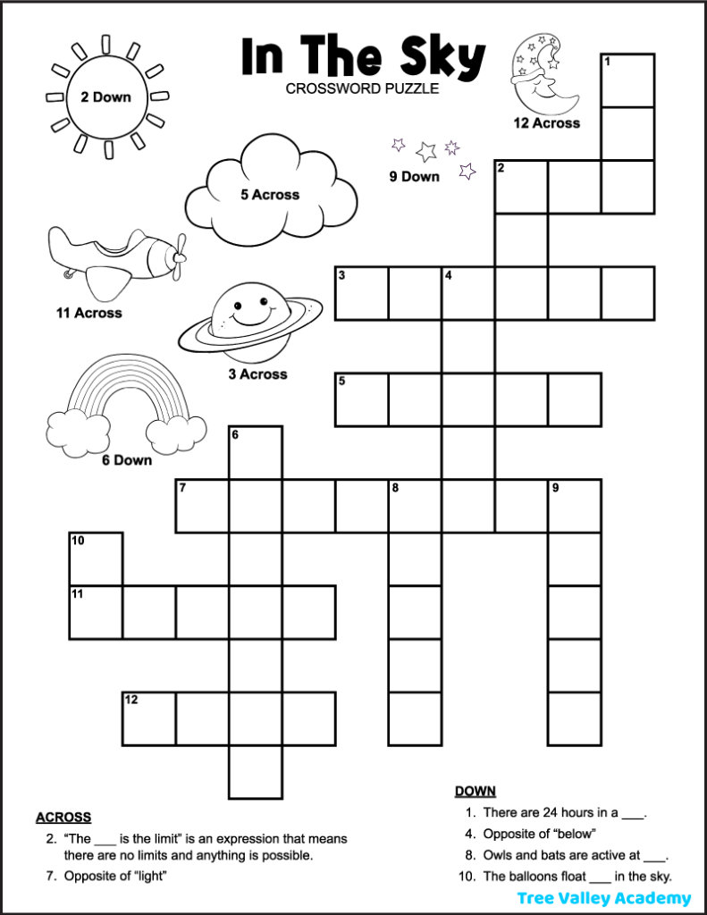 Crossword Puzzles Printable Easy