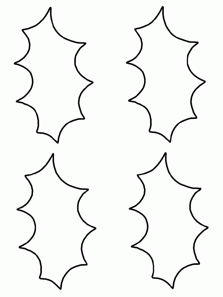 Indian Motif Stencil Holly Leaf Stencil Free Printable 