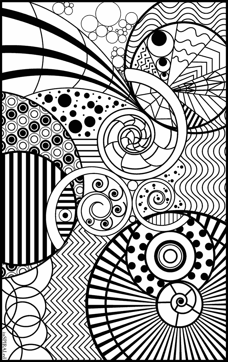 InSPIRALed Coloring Page