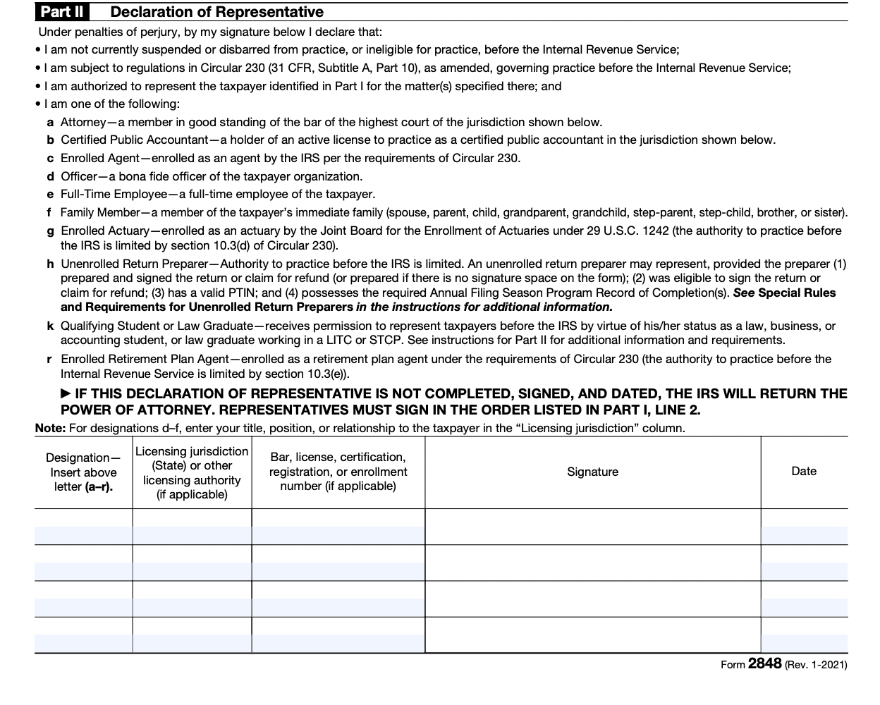 Irs Form 2848 Power Of Attorney For Business