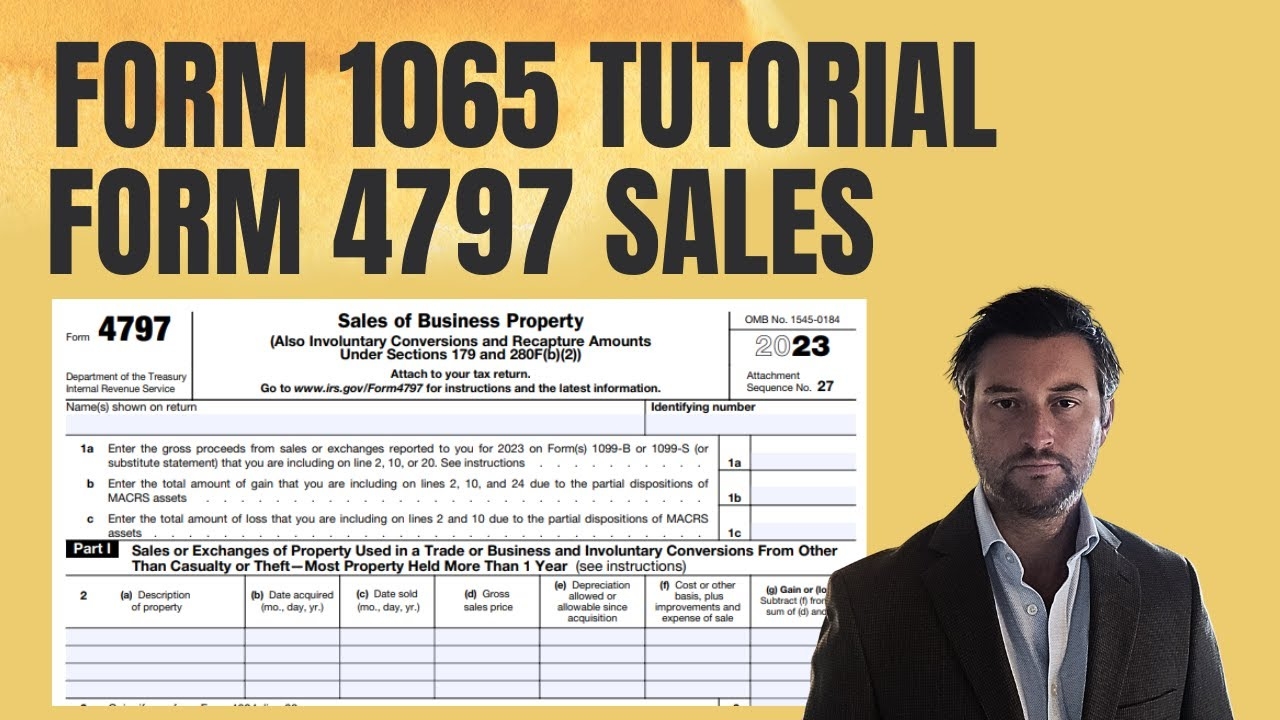 IRS Form 4797 Rental Real Estate Sale Example Step by Step Instruction With Form 1065