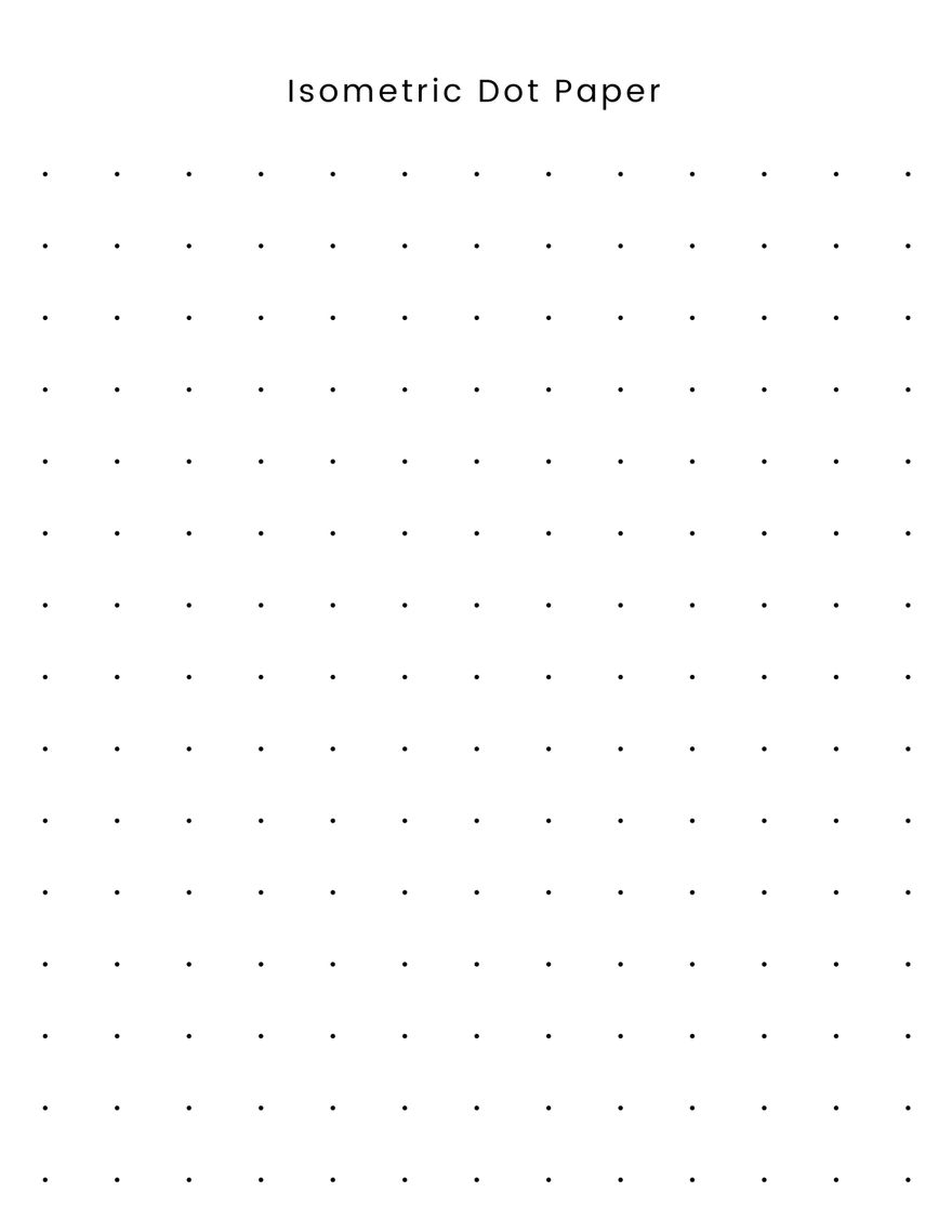 Isometric Dot Paper In Illustrator Word PSD Download 