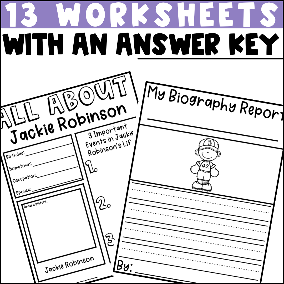 Jackie Robinson Worksheet Kindergarten