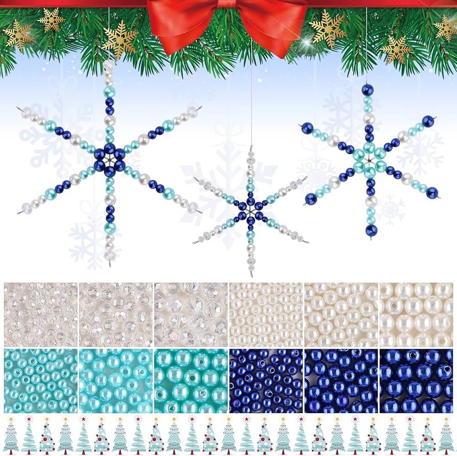 Kalolary 1104 St ck Christmas Snowflake Wire Forms Xmas Metall 