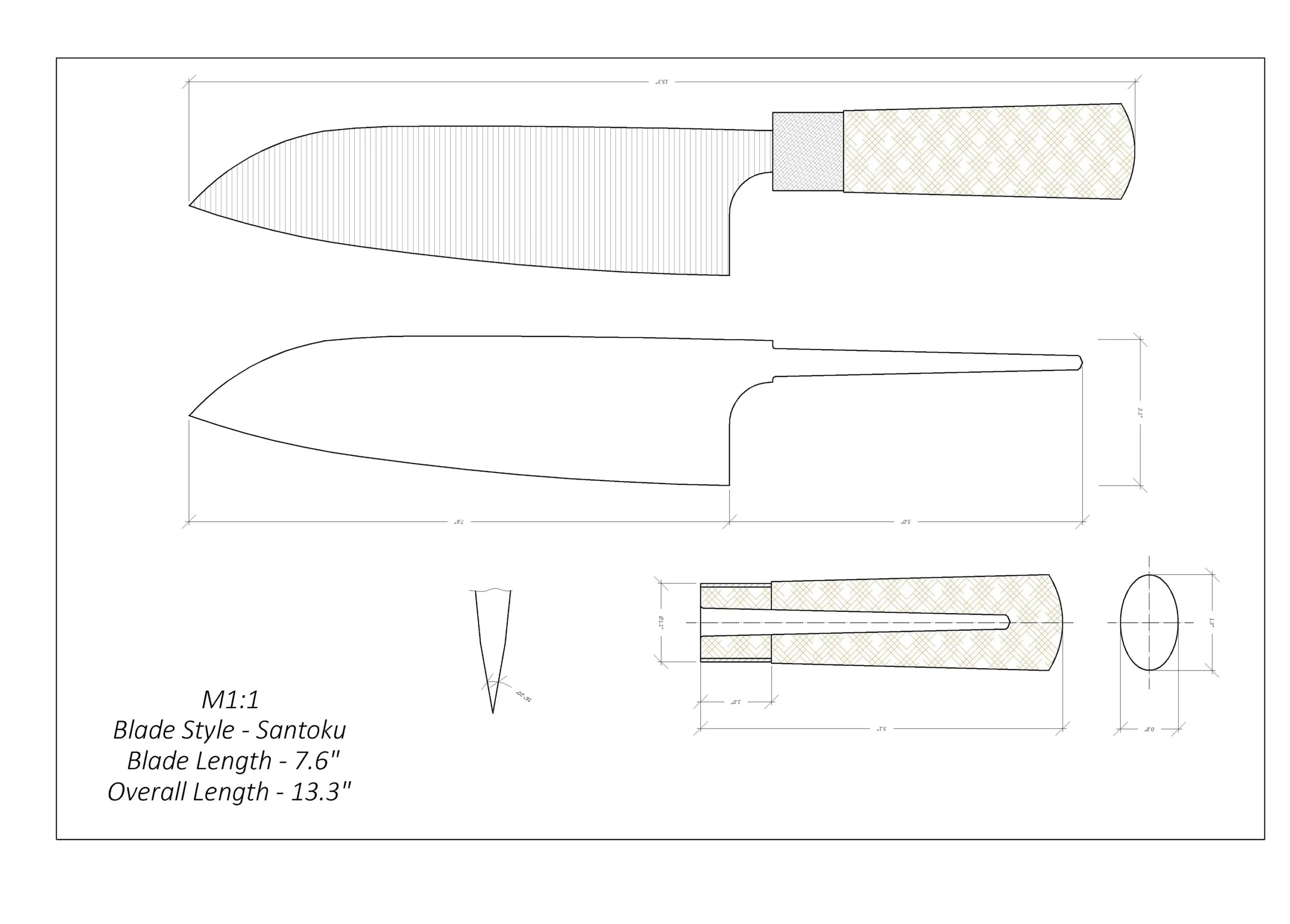 Knife Drawing knife Sketch knife Templates Printable custom Knife 