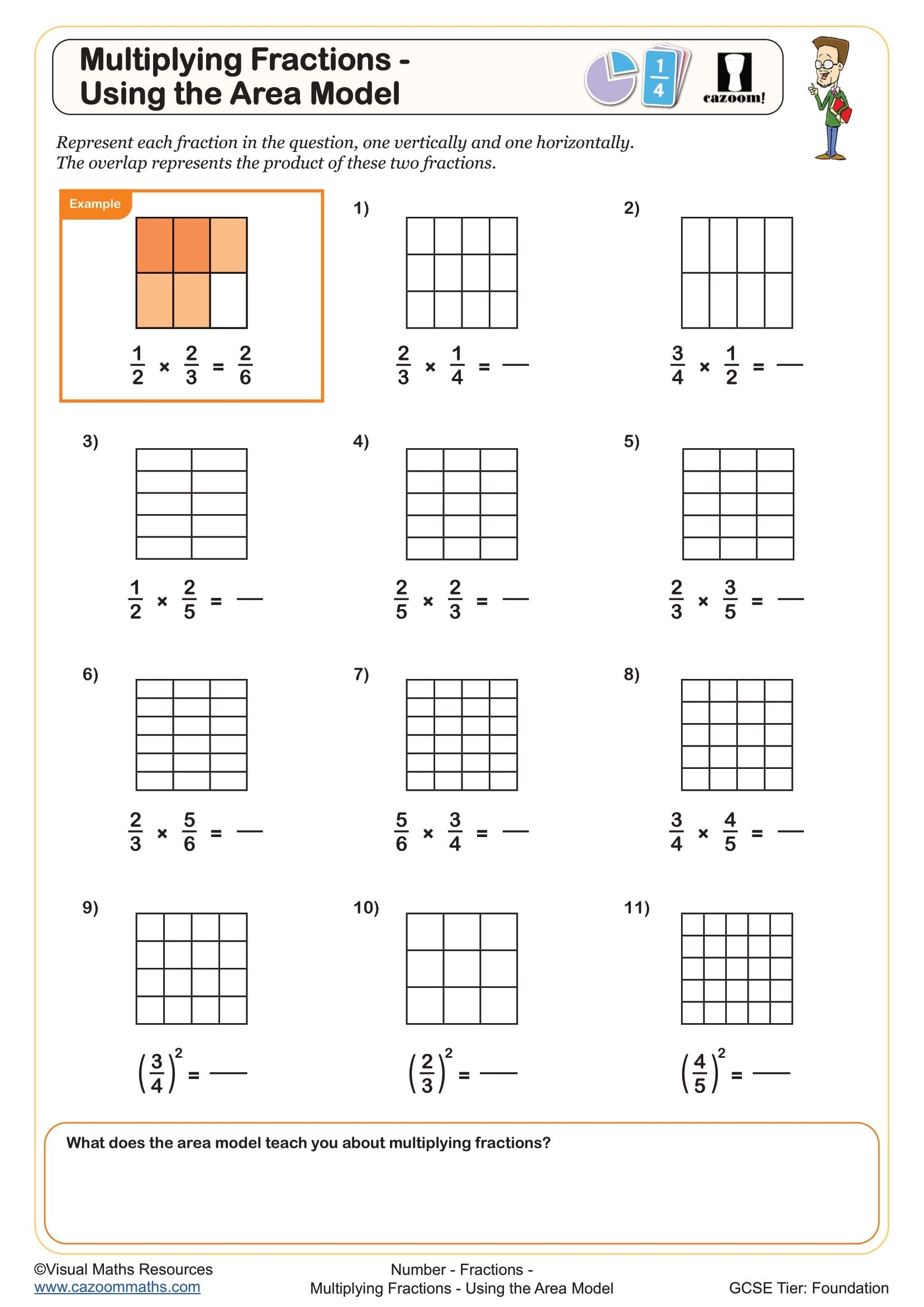 Free Printable Area Model Multiplication Worksheets