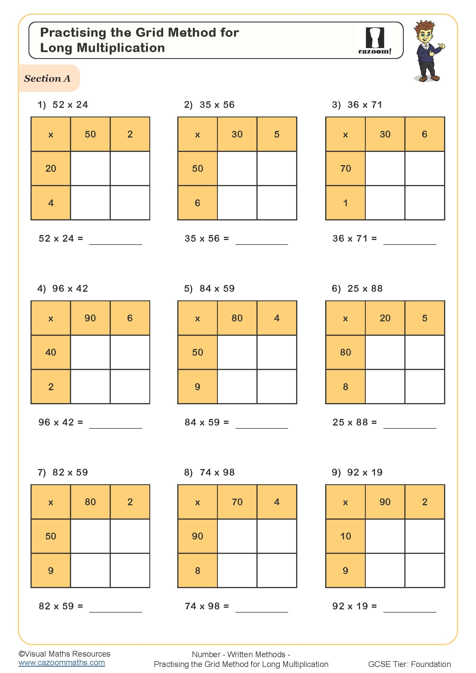 KS3 And KS4 Area Models Worksheets Engaging Models And 