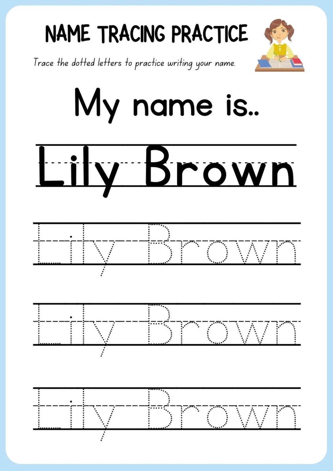Learn To Write Name Free Name Tracing Custom Name Tracing 