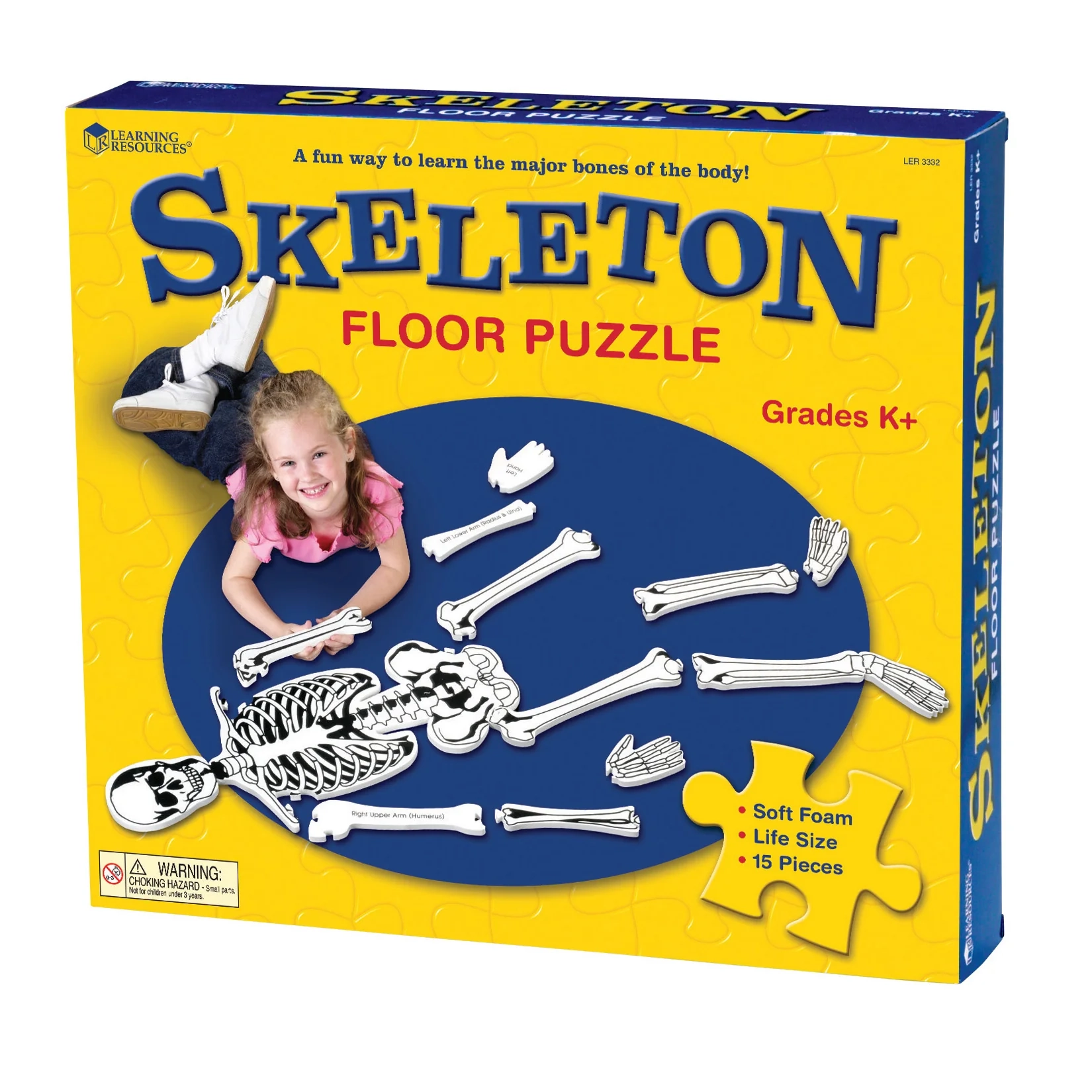 Learning Resources Skeleton Foam Floor Puzzle Human Anatomy 