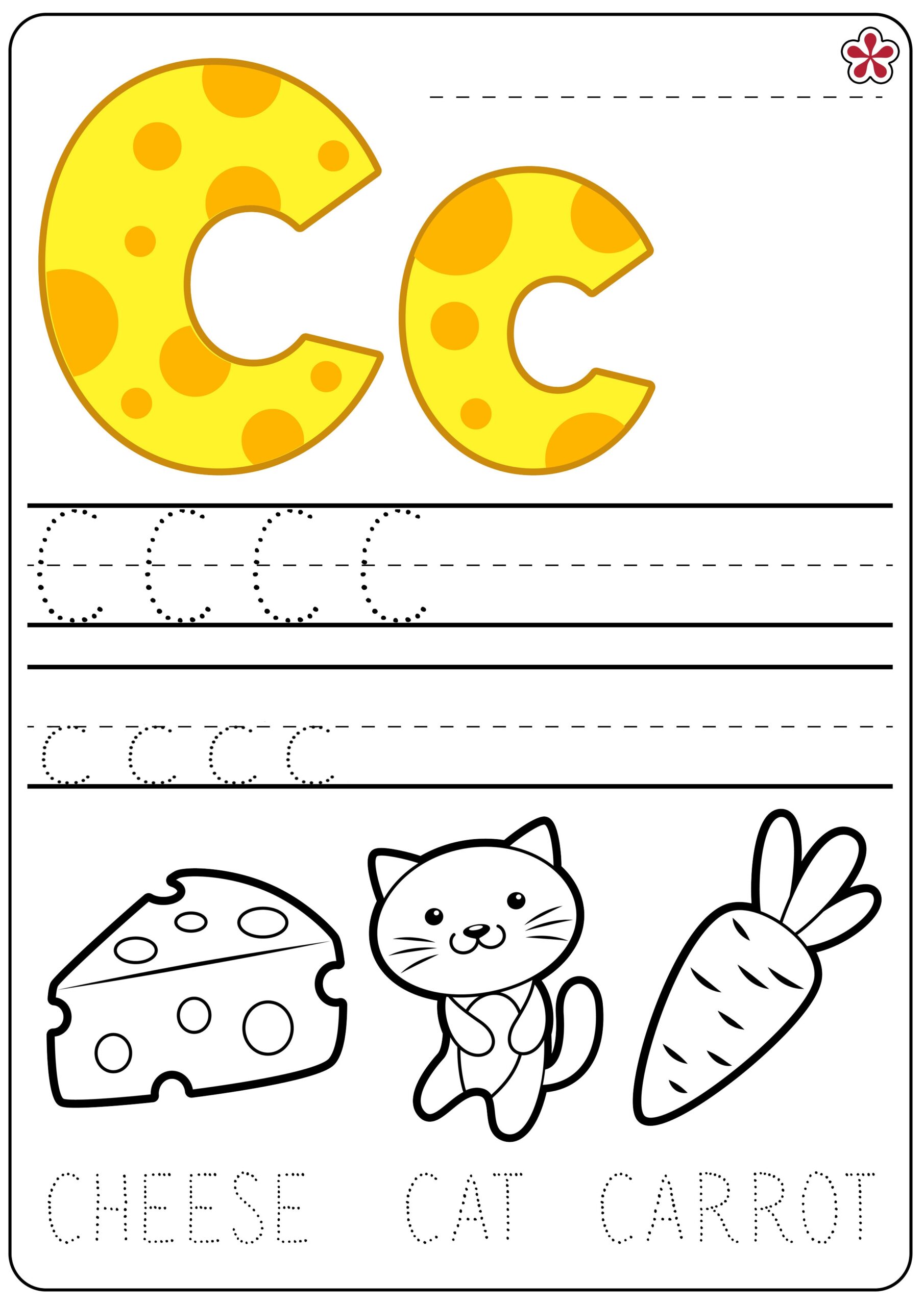 Worksheet For Letter C