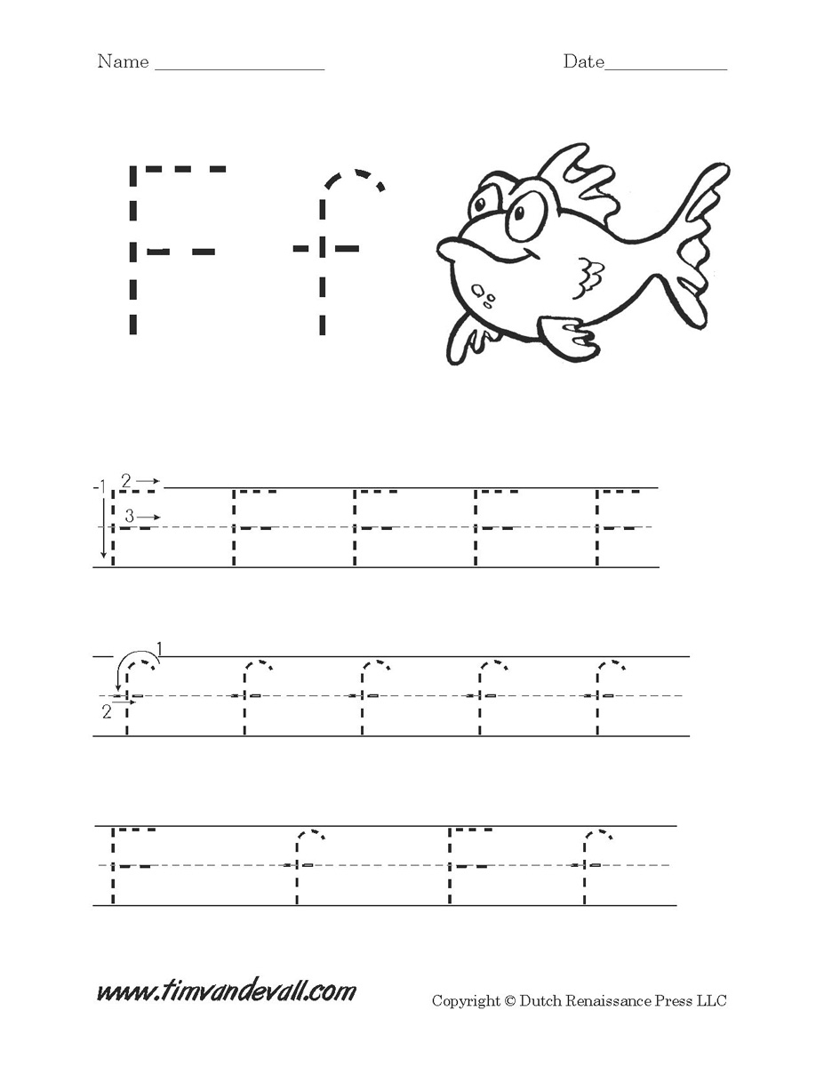 Letter F Printable Worksheets
