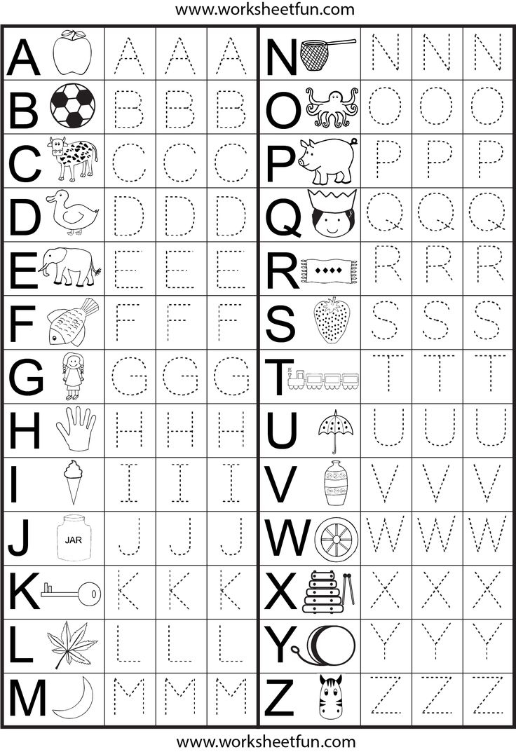 Free Printable Kids Worksheets Alphabets