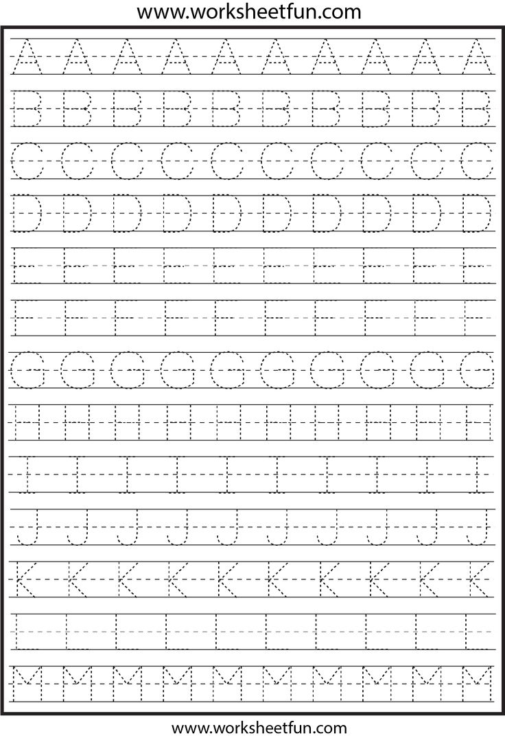 Printable Abc Traceable Worksheets