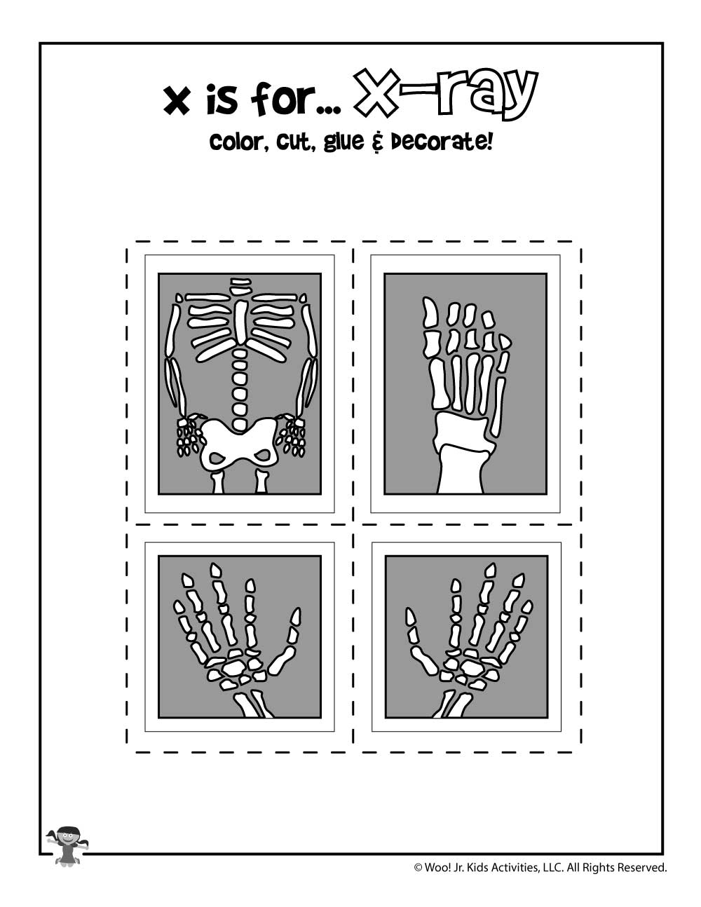 Letter X Worksheets amp Crafts Woo Jr Kids Activities 