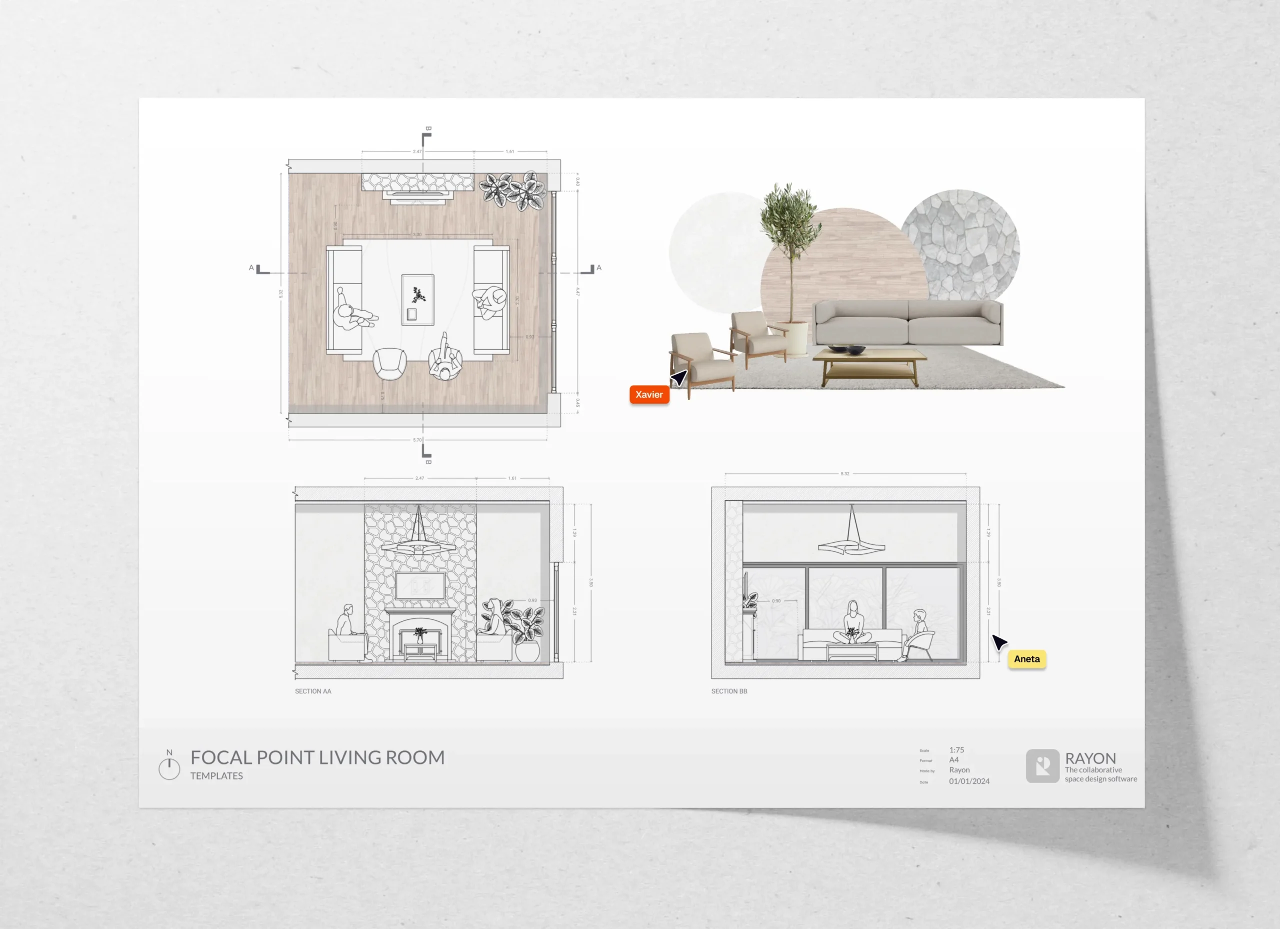 Living Room Layouts 4 Templates For Interior Designers And 
