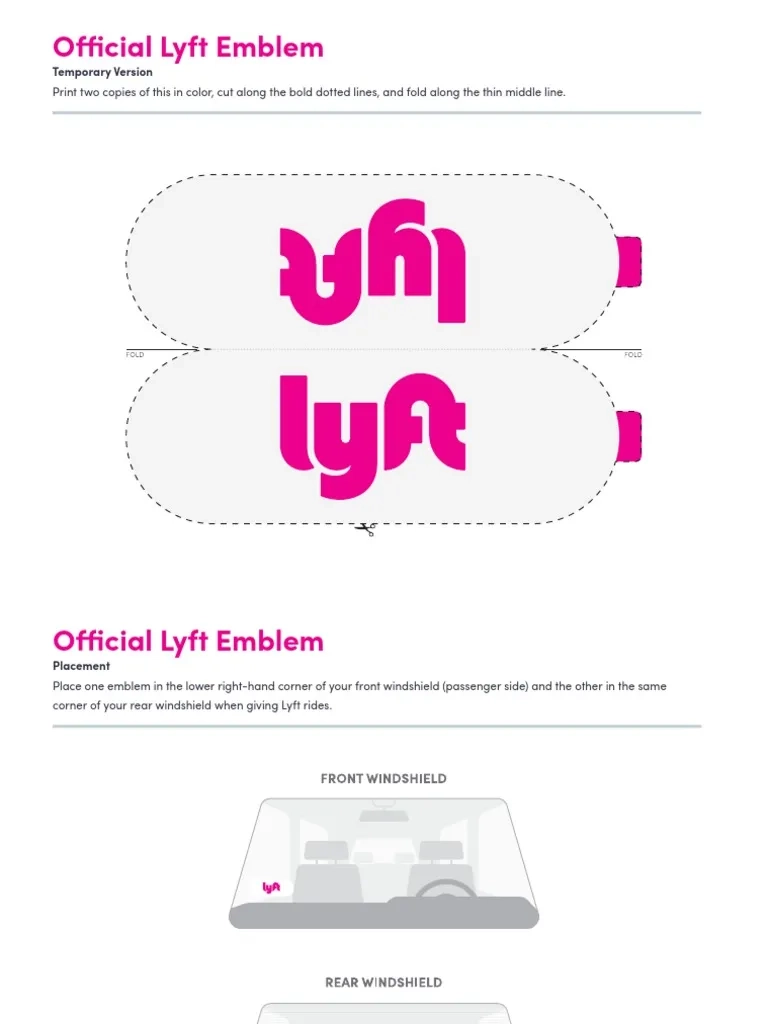 Lyft Temp Emblem PDF PDF