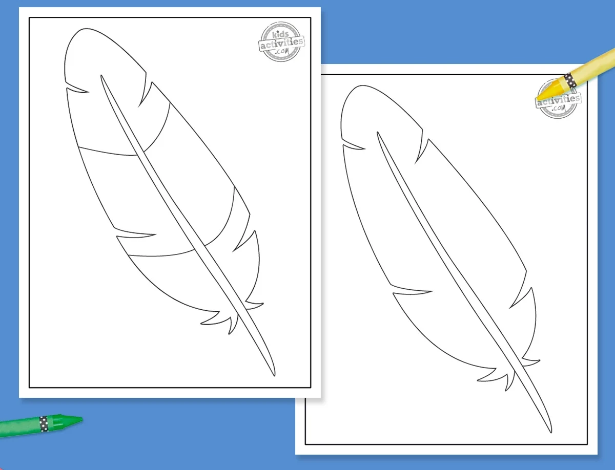 Make Thanksgiving Day Crafts With Turkey Feather Template Kids 