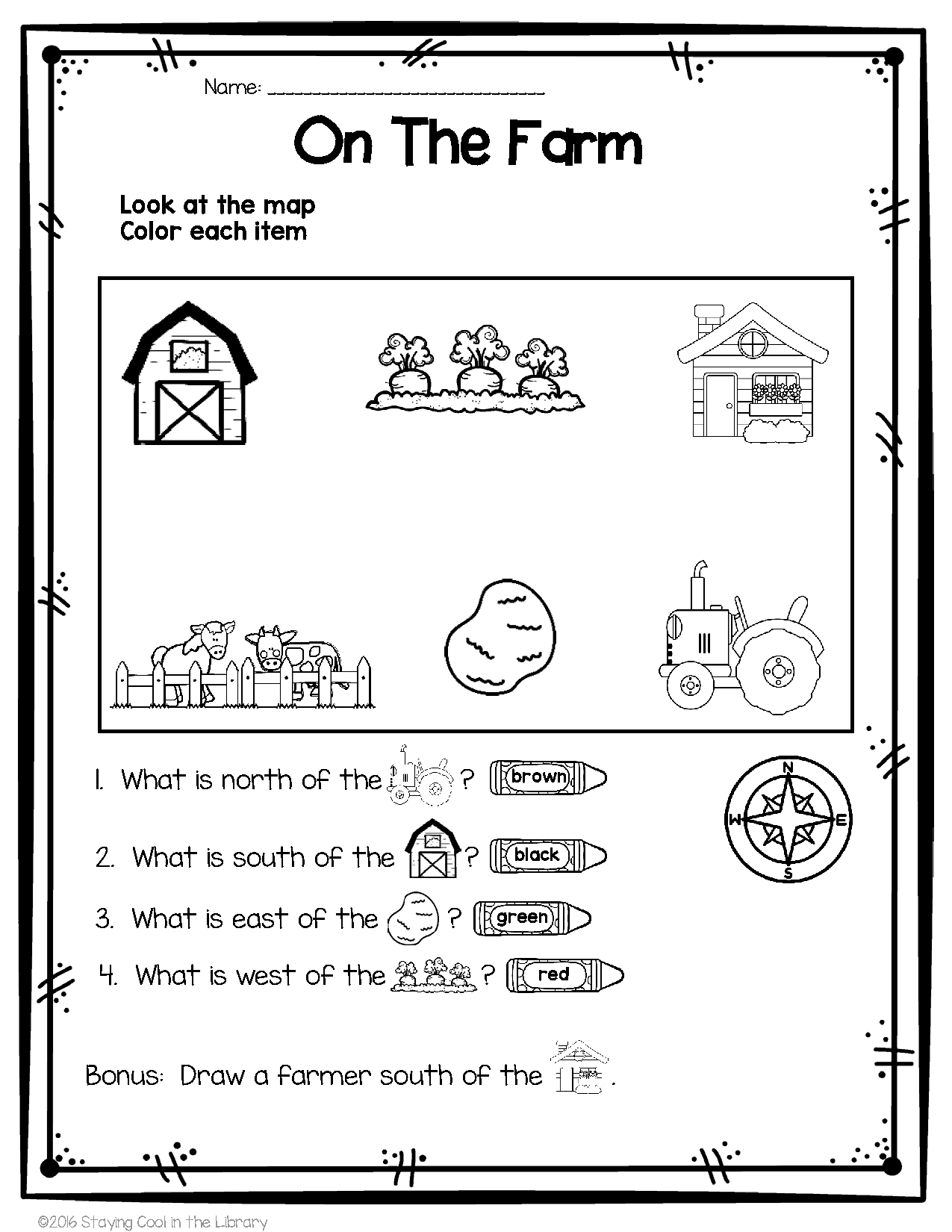 Free Printable Map Skills