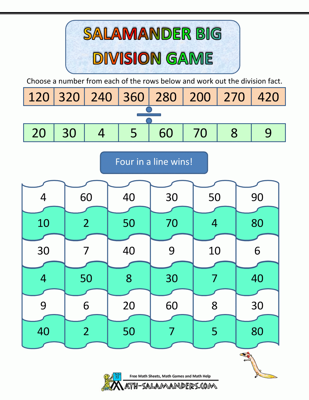 Math Division Games
